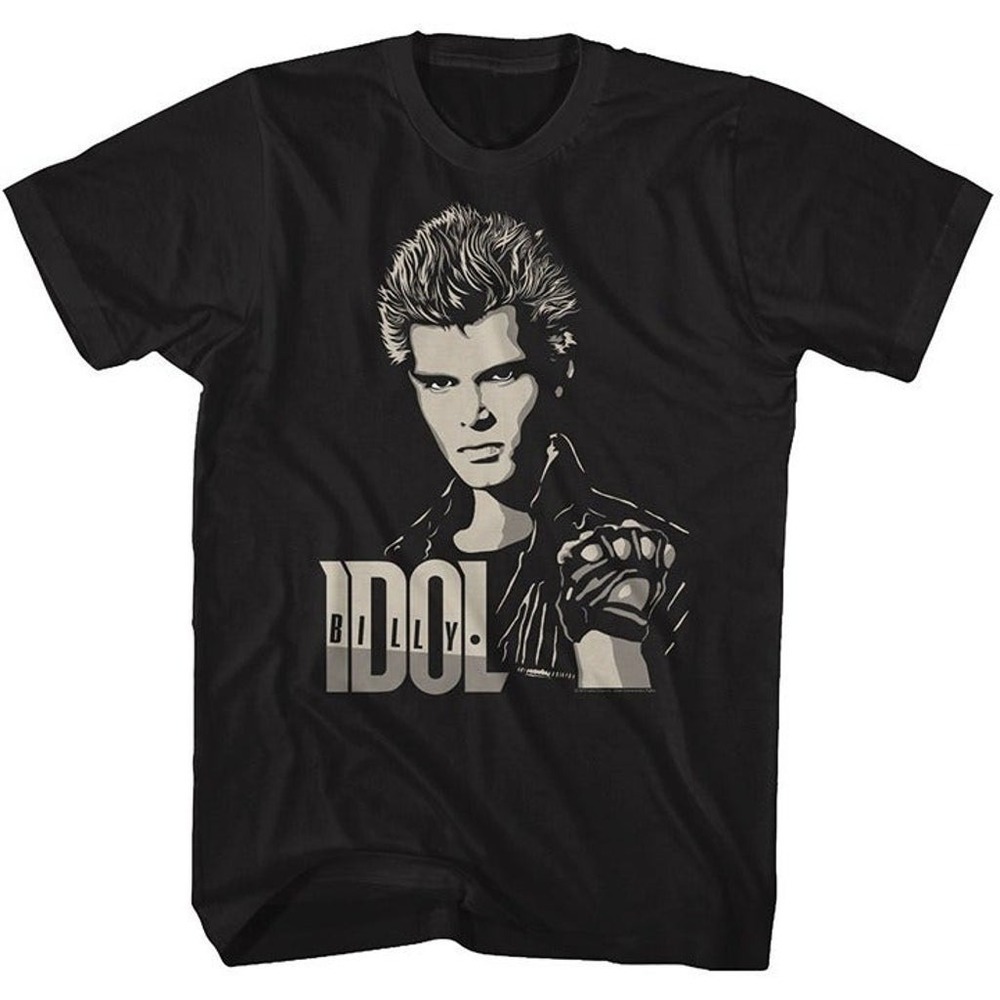 Billy Idol Rock and Roll Music T-Shirt Vintage Fan Tee